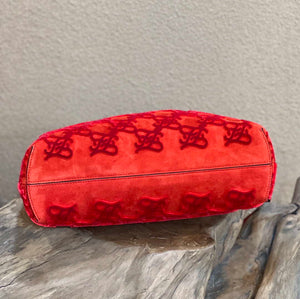 Fendi 8BP127 Fendi First Medium Red suede bag - Default Title - View 5