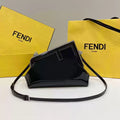 Fendi 8BP129 Fendi First Small Black patent leather bag - Default Title - View 1