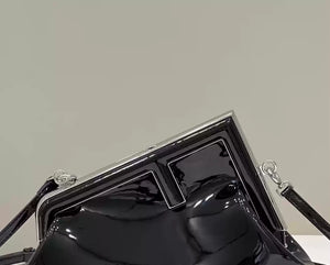 Fendi 8BP129 Fendi First Small Black patent leather bag - Default Title - View 4