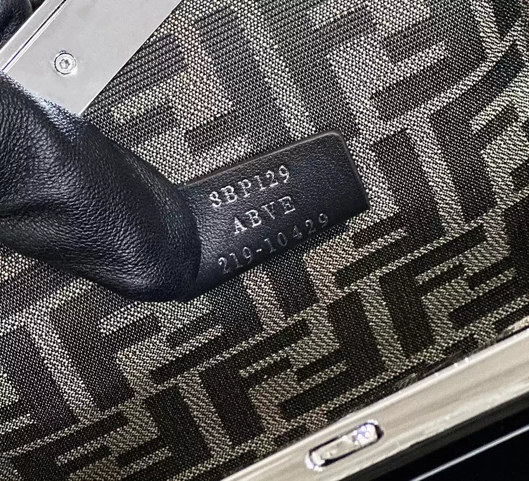 Fendi 8BP129 Fendi First Small Black patent leather bag - Default Title - View 6