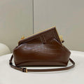 Fendi 8BP129 FENDI FIRST Small Brown Crocodile leather bag - Default Title - View 1