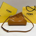 Fendi 8BP129 Fendi First Small Brown patent leather bag - Default Title - View 1