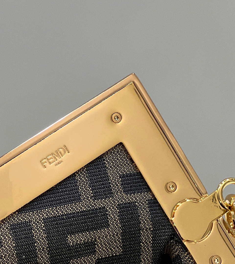 Fendi 8BP129 Fendi First Small Gold sequinned bag 80018M