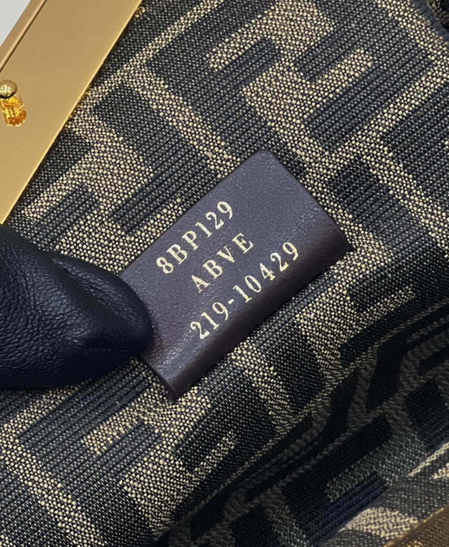 Fendi 8BP129 FENDI FIRST Small Natural python leather bag - Default Title - View 8