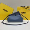 Fendi 8BP129 Fendi First Small Navy blue woven leather bag - Default Title - View 1