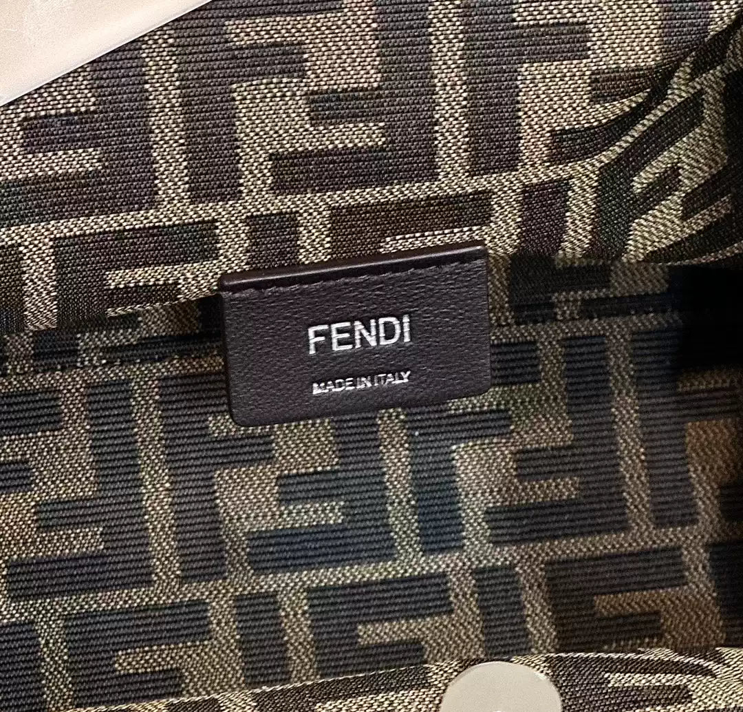 Fendi 8BP129 Fendi First Small Navy blue woven leather bag - Default Title - View 6