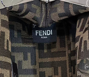 Fendi 8BP129 Fendi First Small Navy blue woven leather bag - Default Title - View 8