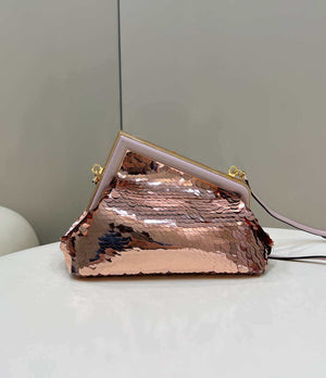 Fendi 8BP129 Fendi First Small Pink sequinned bag 80018M - Default Title - View 2
