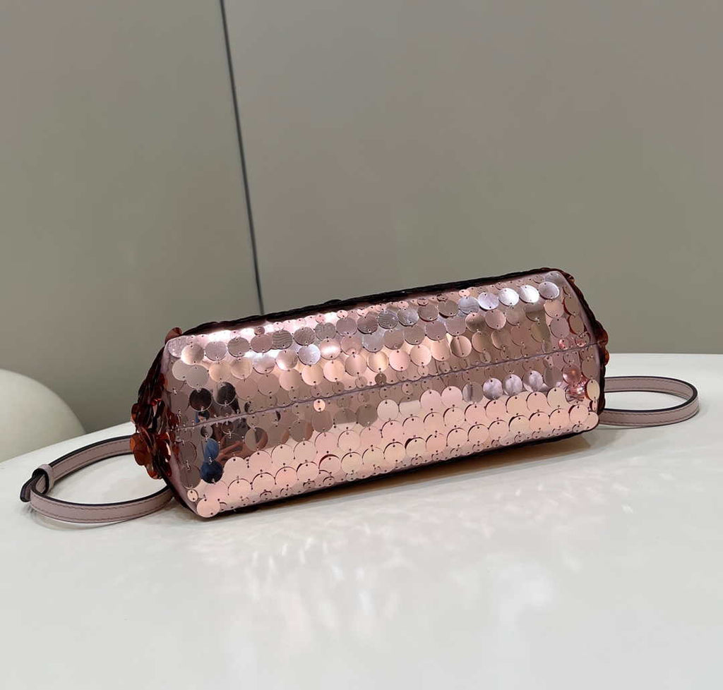 Fendi 8BP129 Fendi First Small Pink sequinned bag 80018M