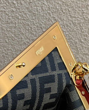 Fendi 8BP129 Fendi First Small Red suede bag - Default Title - View 6