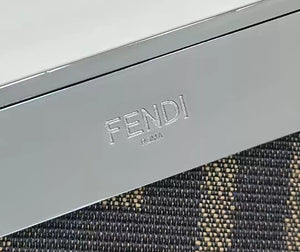 Fendi 8BP129 Fendi First Small White and blue woven leather bag - Default Title - View 5