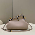 Fendi 8BP129 First Small Fuchsia leather and python leather bag 80043M Light Pink - Default Title - View 1