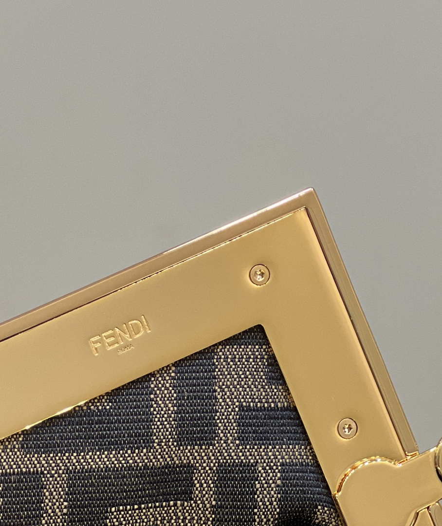 Fendi 8BP129 First Small Fuchsia leather and python leather bag 80043M Light Pink - Default Title - View 6