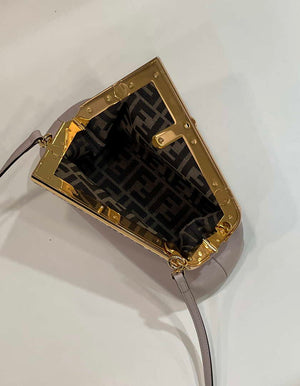 Fendi 8BP129 First Small Fuchsia leather and python leather bag 80043M Light Pink - Default Title - View 9