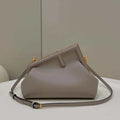 Fendi 8BP129 First Small Fuchsia leather bag 80018M Gray - Default Title - View 1