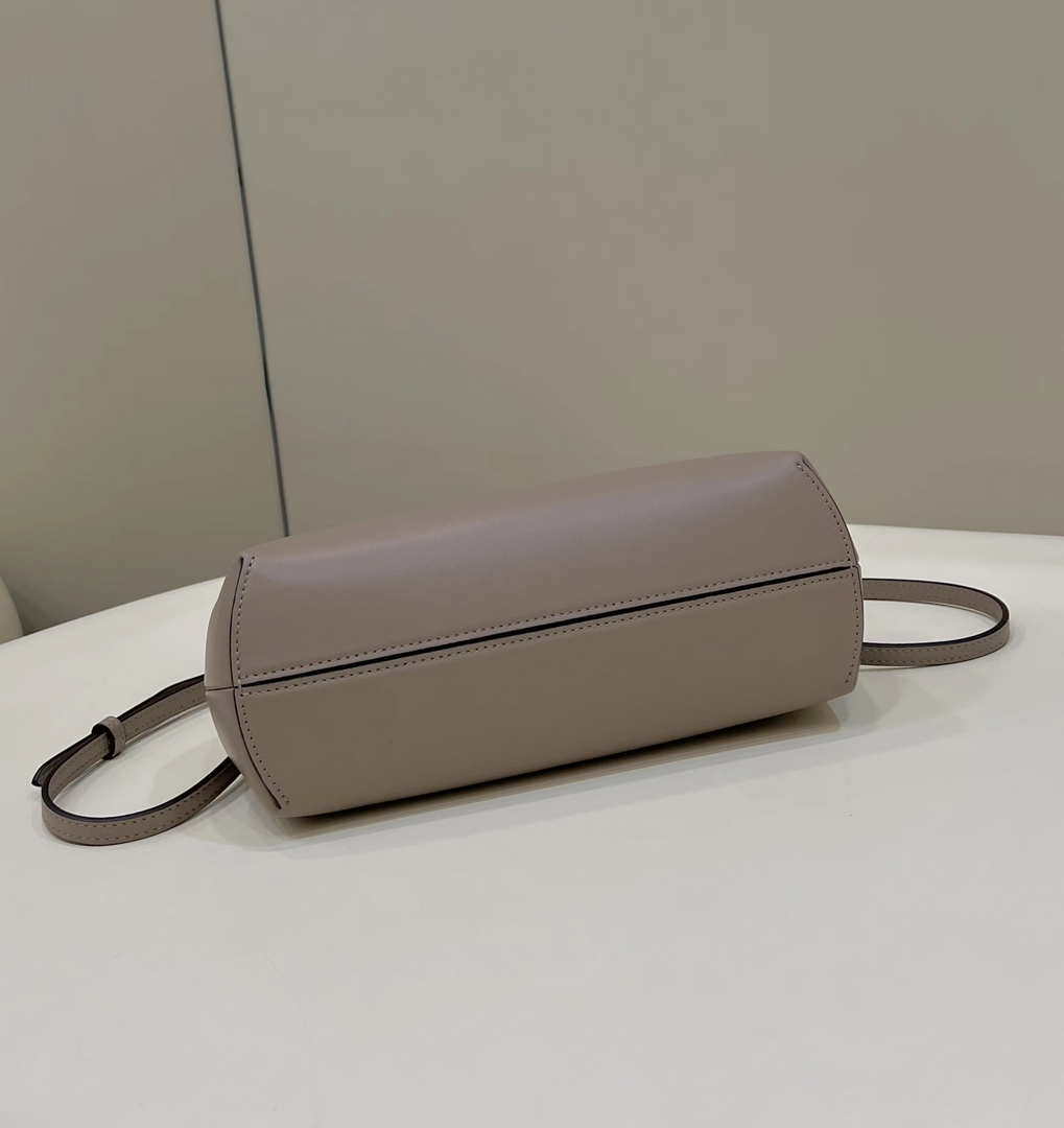 Fendi 8BP129 First Small Fuchsia leather bag 80018M Gray