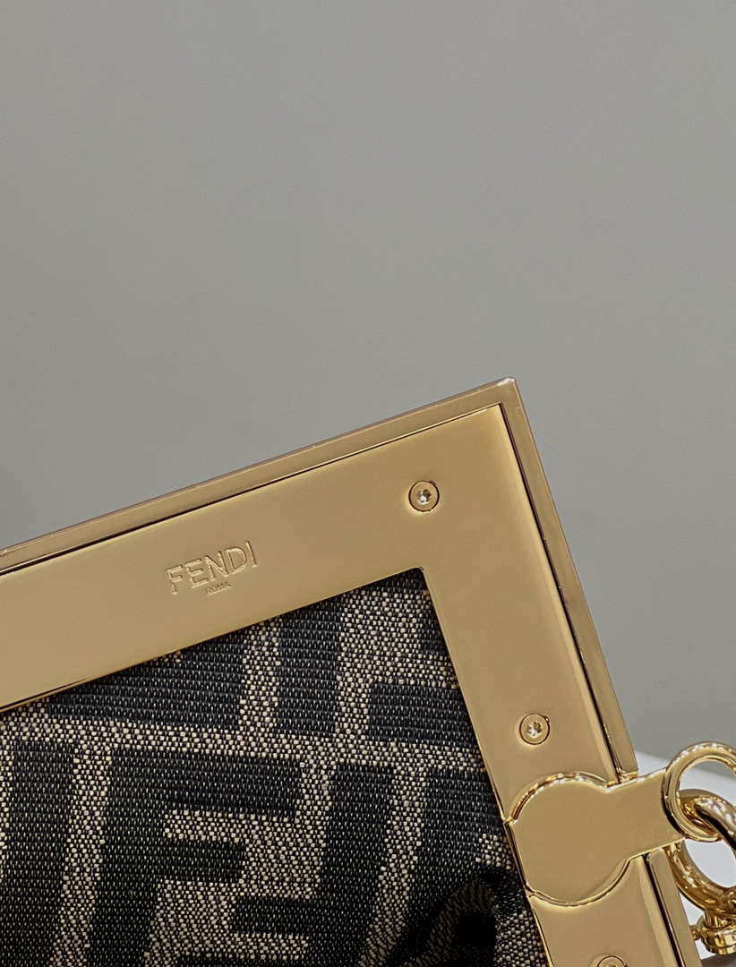 Fendi 8BP129 First Small Fuchsia leather bag 80018M Gray