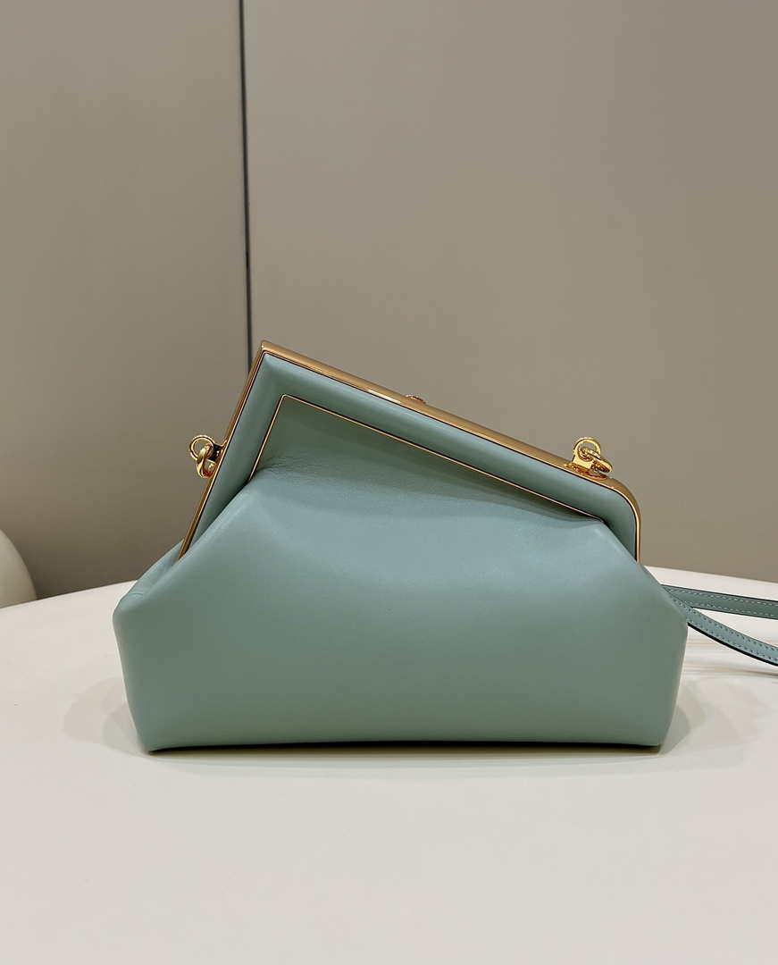 Fendi 8BP129 First Small Fuchsia leather bag 80018M Light Green - Default Title - View 2
