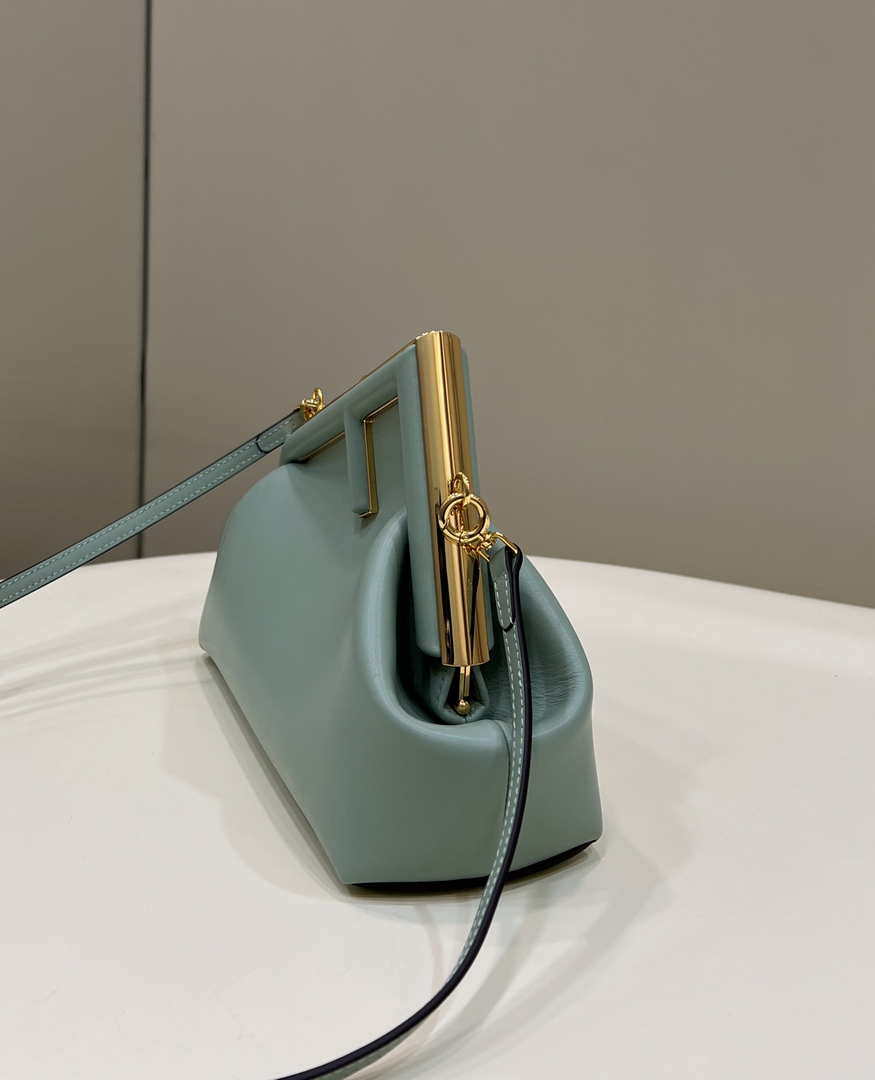Fendi 8BP129 First Small Fuchsia leather bag 80018M Light Green - Default Title - View 3