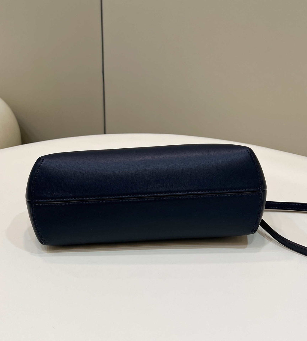Fendi 8BP129 First Small Fuchsia leather bag 80018M Navy Blue