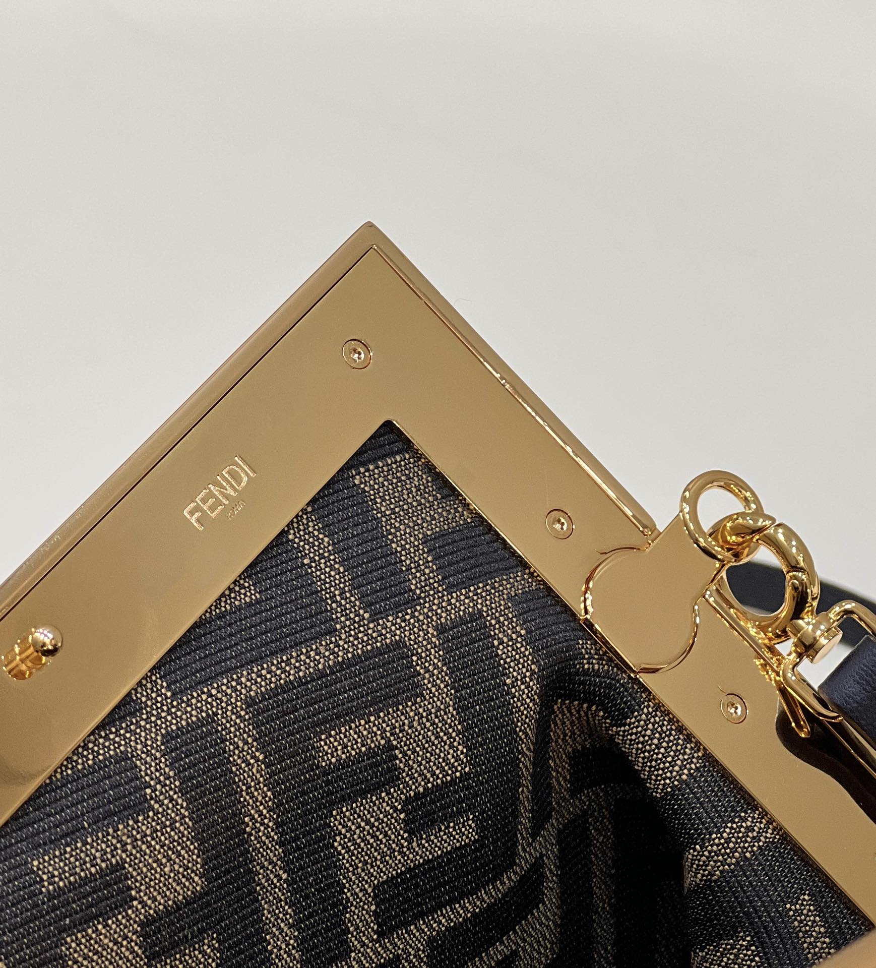 Fendi 8BP129 First Small Fuchsia leather bag 80018M Navy Blue - Default Title - View 7