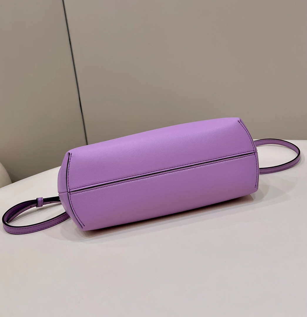 Fendi 8BP129 First Small Fuchsia leather bag 80018M Purple - Default Title - View 4