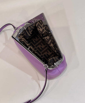Fendi 8BP129 First Small Fuchsia leather bag 80018M Purple - Default Title - View 9