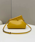 Fendi 8BP129 First Small Fuchsia leather bag 80018M Yellow