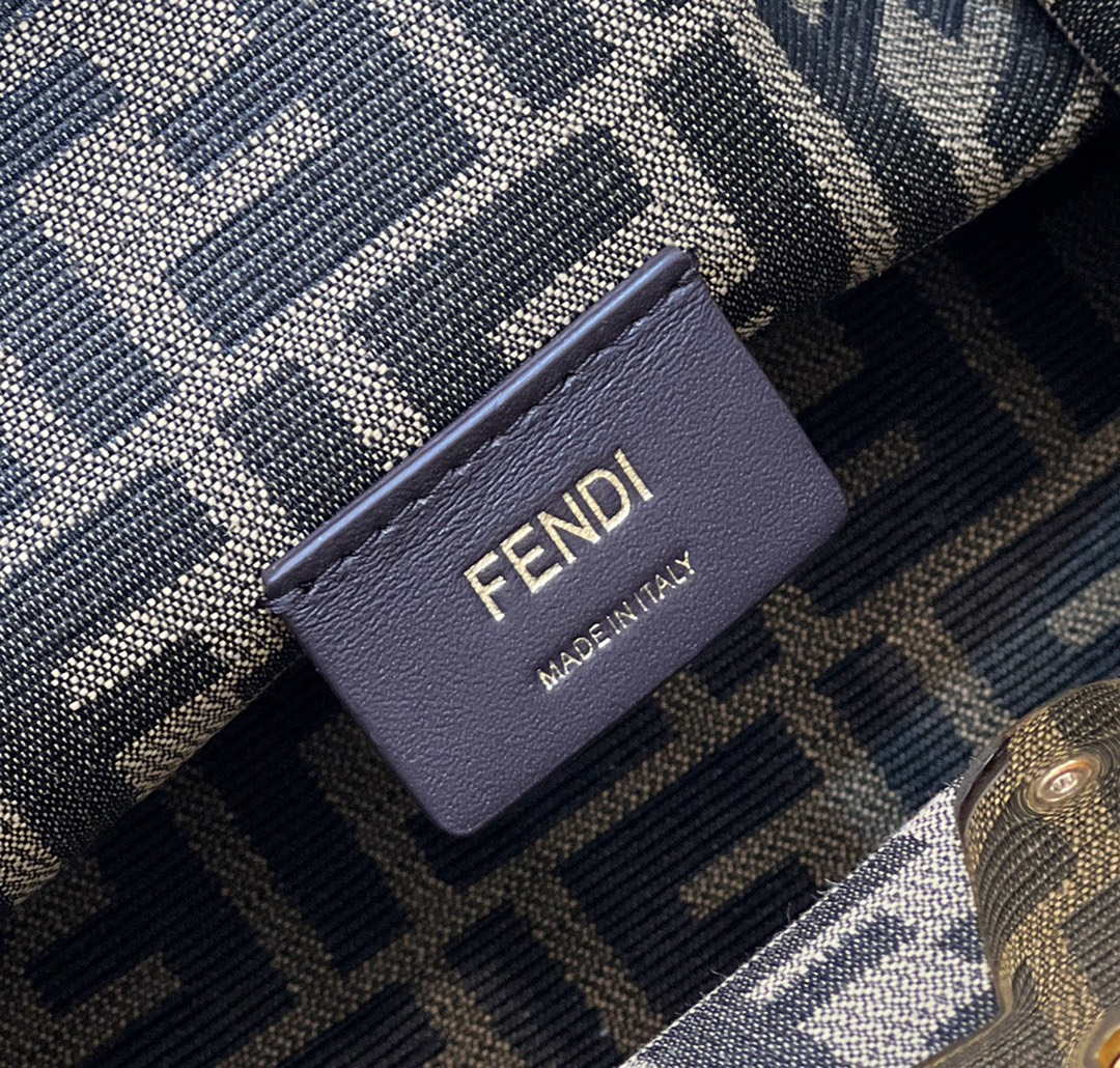 Fendi 8BP129 First Small Fuchsia leather bag 80018M Yellow - Default Title - View 6