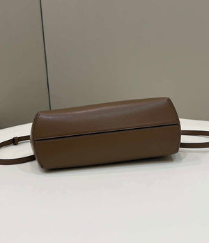 Fendi 8BP129 First Small Fuchsia leather and python leather bag 80018M Dark Brown - Default Title - View 3