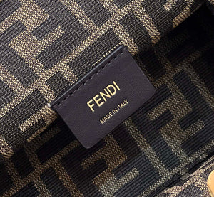 Fendi 8BP129 First Small Fuchsia leather and python leather bag 80018M Dark Brown - Default Title - View 5