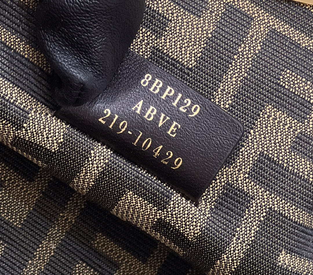 Fendi 8BP129 First Small Fuchsia leather and python leather bag 80018M Dark Brown - Default Title - View 6