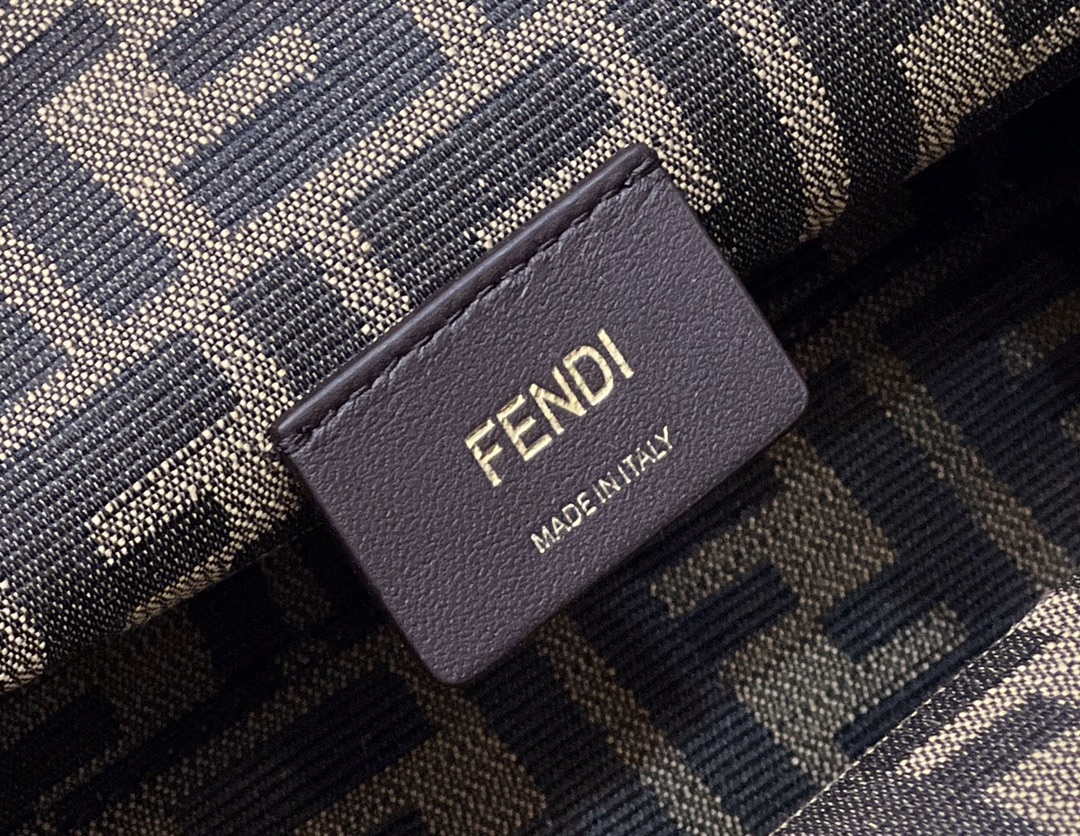 Fendi 8BP129 First Small Fuchsia leather and python leather bag 80018M White - Default Title - View 5