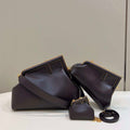 Fendi 8BP129 First Small Fuchsia leather bag 80018M Black - Default Title - View 1