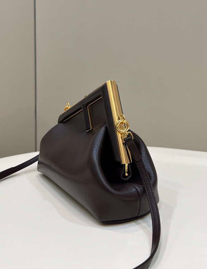 Fendi 8BP129 First Small Fuchsia leather bag 80018M Black - Default Title - View 4