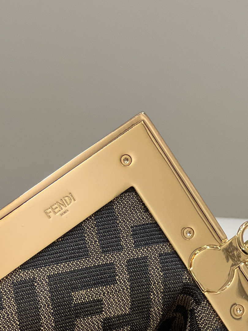 Fendi 8BP129 First Small Fuchsia leather bag 80018M Dark Brown - Default Title - View 6