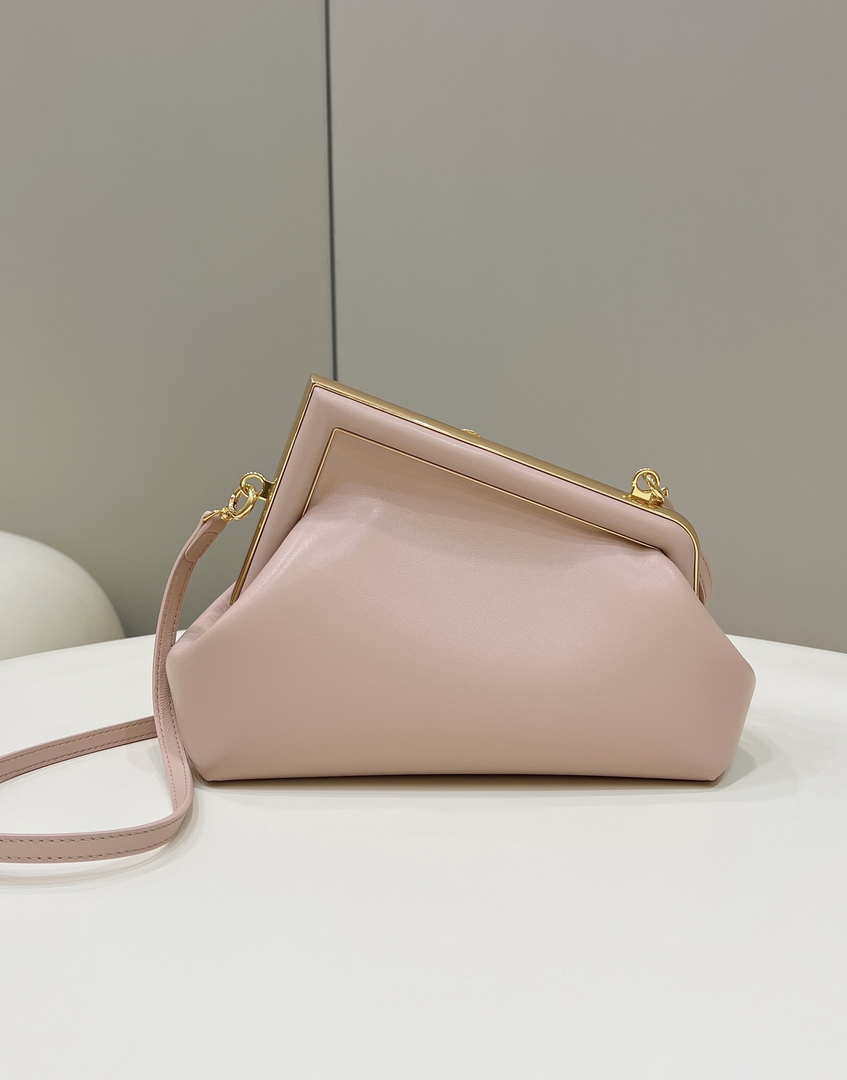 Fendi 8BP129 First Small Fuchsia leather bag 80018M Pink