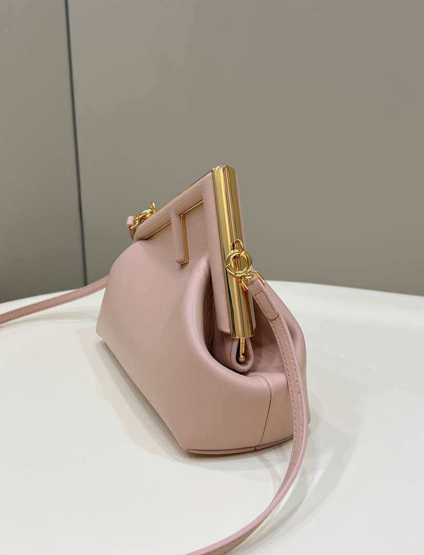 Fendi 8BP129 First Small Fuchsia leather bag 80018M Pink
