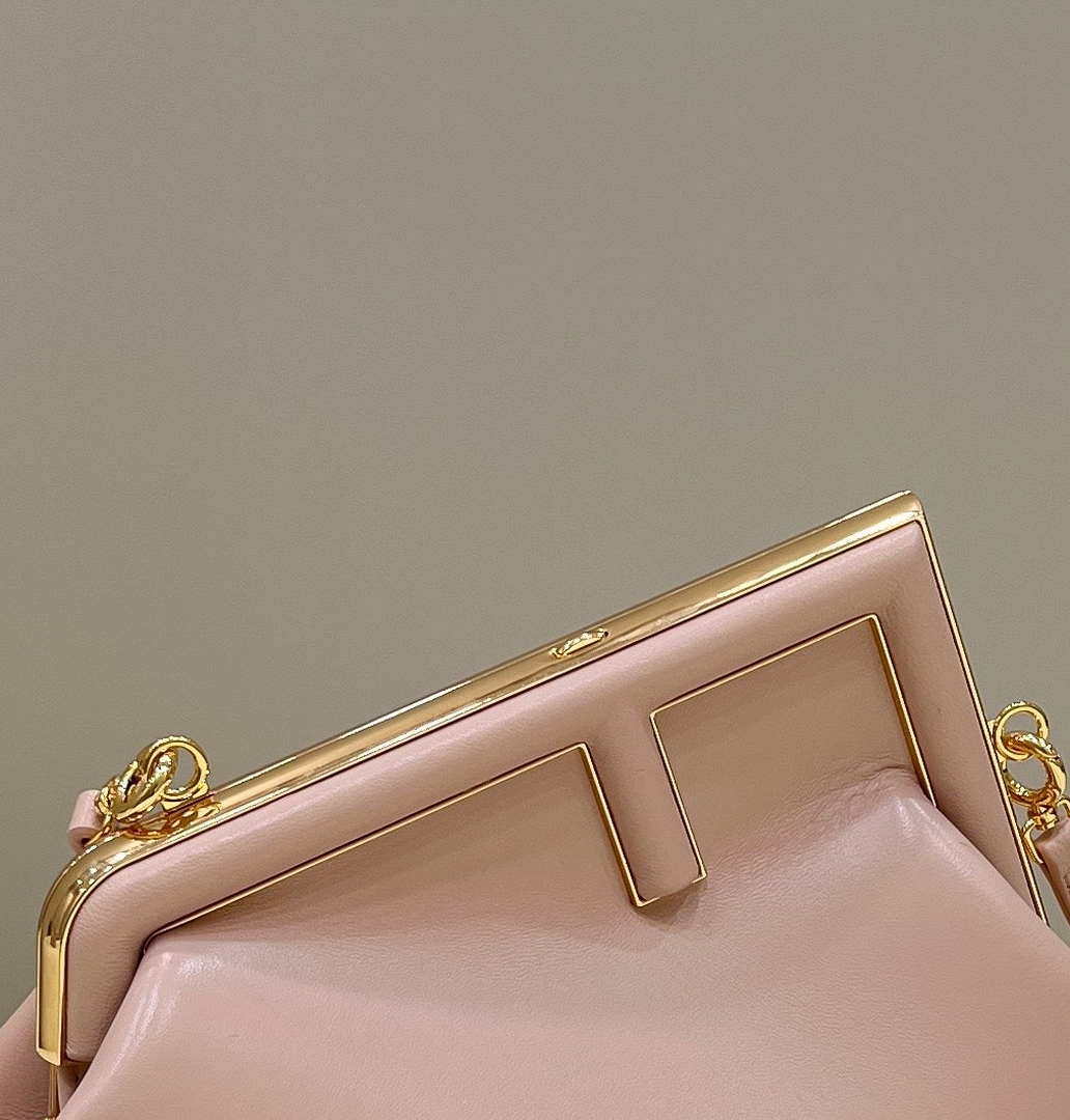 Fendi 8BP129 First Small Fuchsia leather bag 80018M Pink