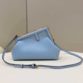 Fendi 8BP129 First Small Fuchsia leather bag 80018M Light Blue - Default Title - View 1
