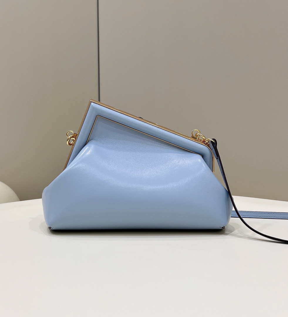 Fendi 8BP129 First Small Fuchsia leather bag 80018M Light Blue - Default Title - View 2