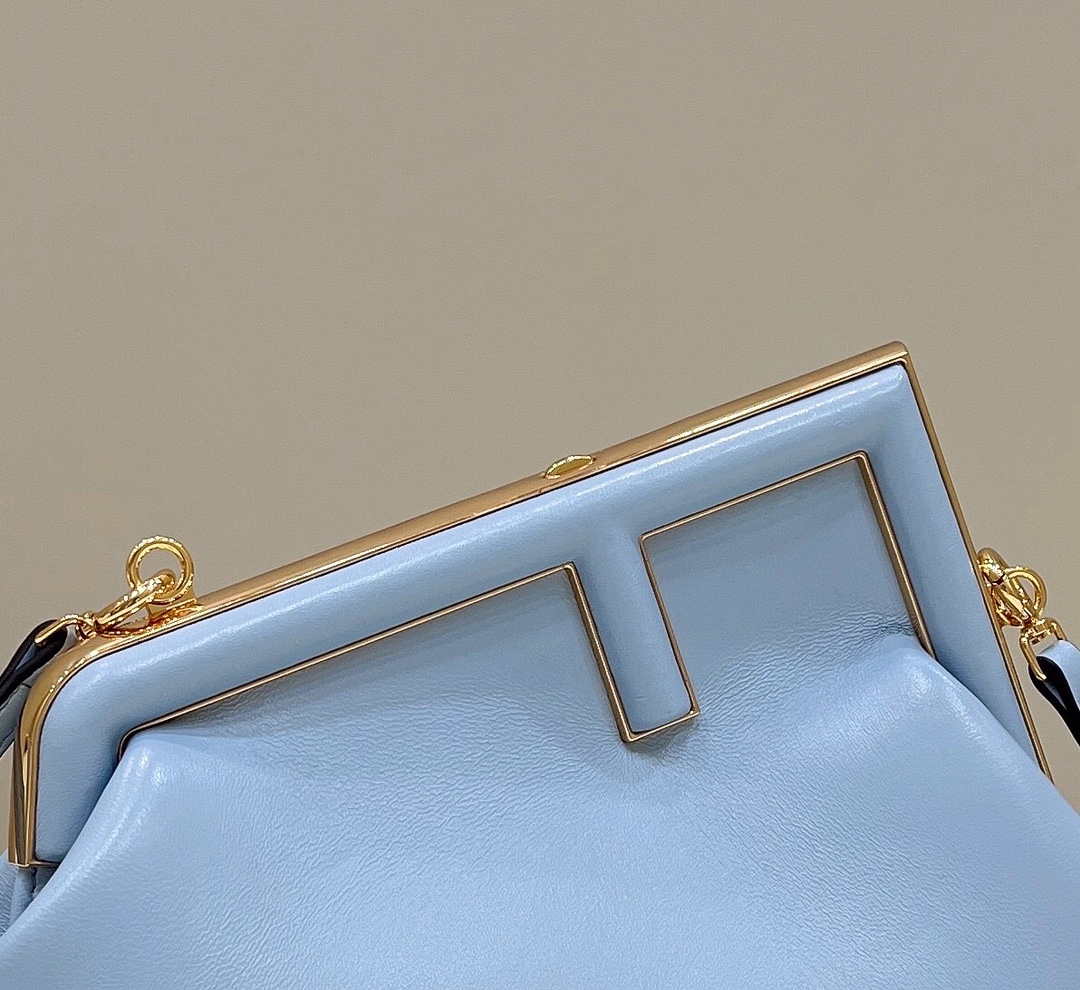 Fendi 8BP129 First Small Fuchsia leather bag 80018M Light Blue - Default Title - View 5