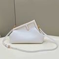 Fendi 8BP129 First Small Fuchsia leather bag 80018M White - Default Title - View 1