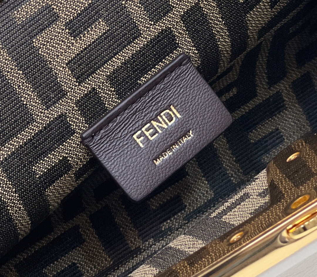 Fendi 8BP129 First Small Fuchsia leather bag 80018M White