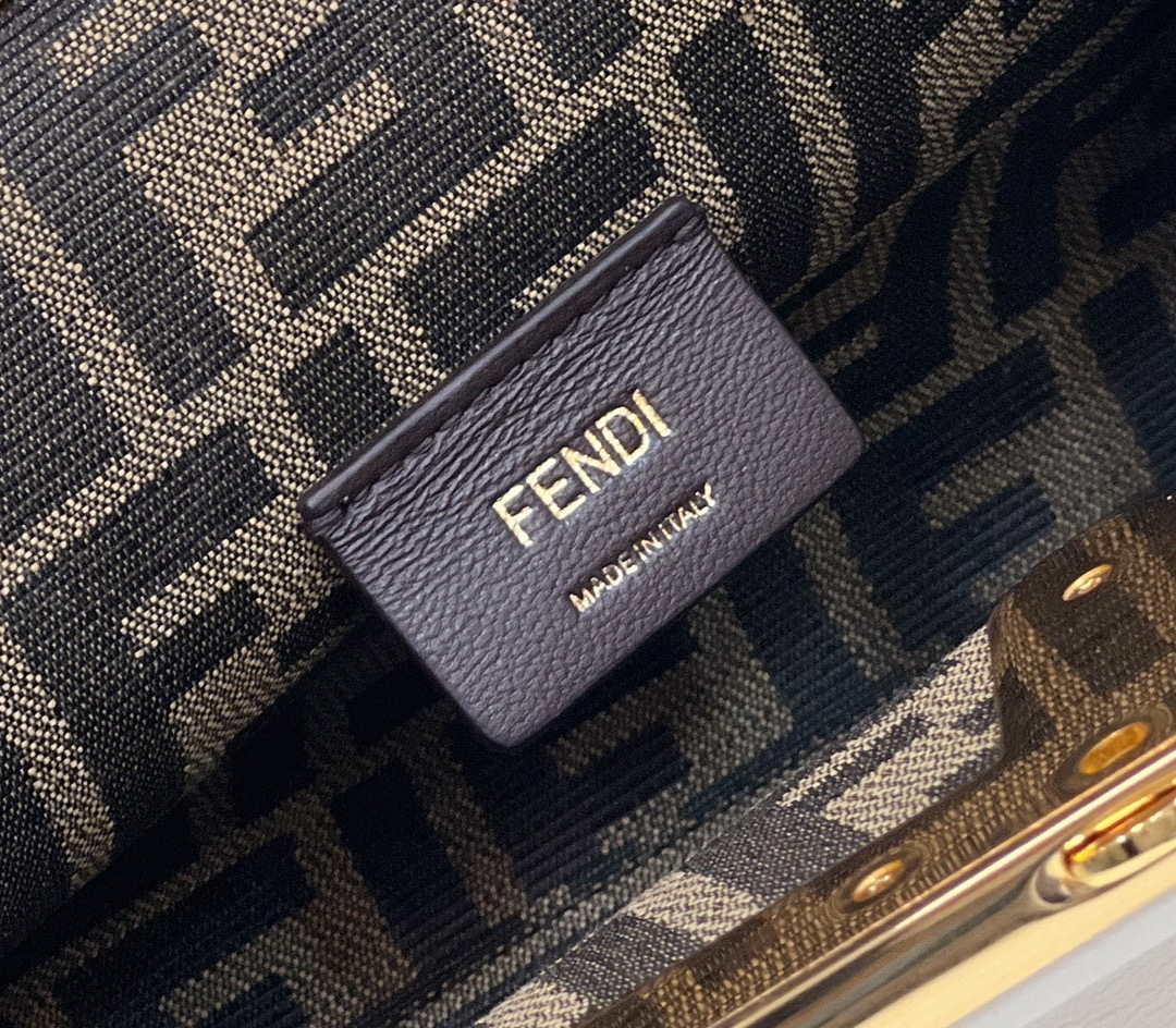 Fendi 8BP129 First Small Fuchsia leather bag 80018M White