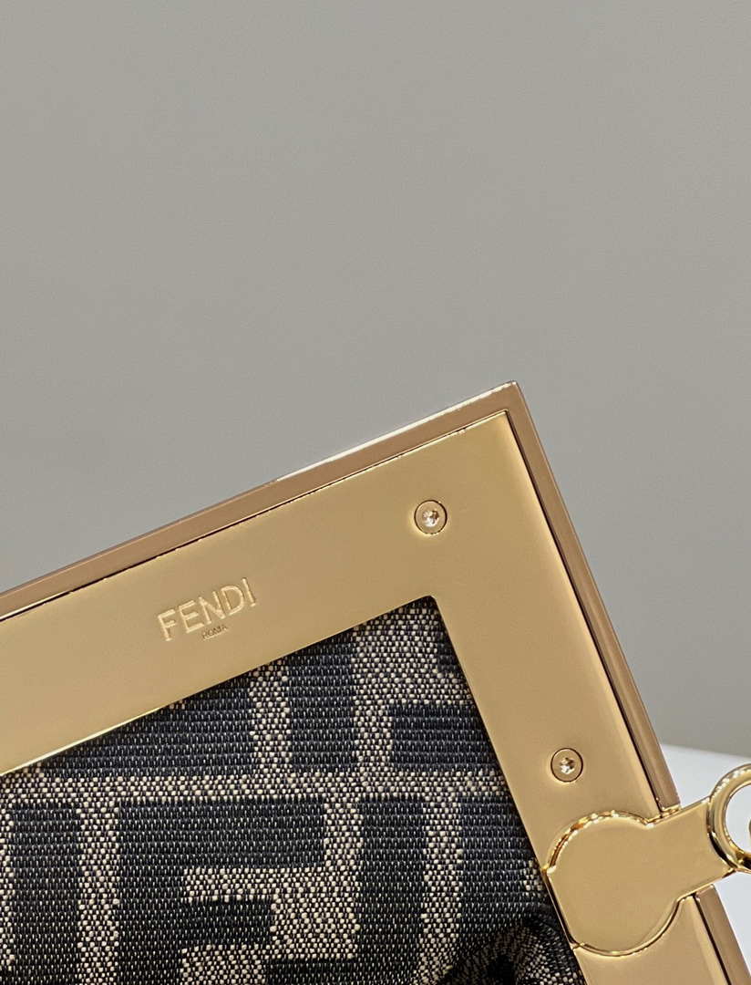 Fendi 8BP129 First Small Green braided leather bag 80103 - Default Title - View 5