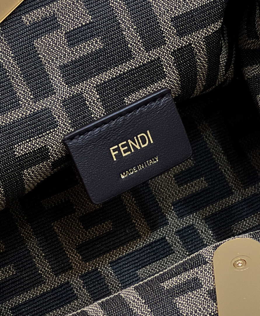 Fendi 8BP129 First Small Green braided leather bag 80103 - Default Title - View 6
