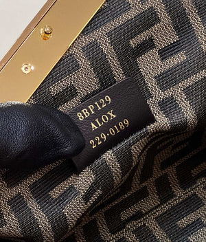 Fendi 8BP129 First Small Nude and Light Purple braided leather bag 80103 - Default Title - View 6