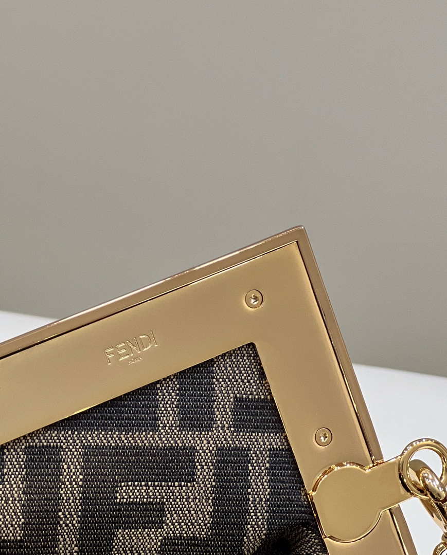 Fendi 8BP129 First Small Pink braided leather bag 80103 - Default Title - View 6