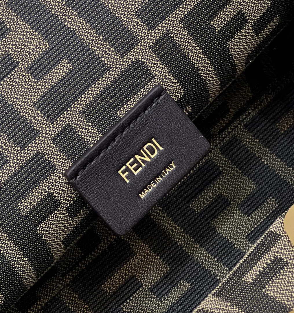 Fendi 8BP129 Fendi 8BP129 First Small Leathe bag with multicolour inlay 80018M - Default Title - View 7